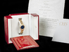 Cartier Cougar Figaro Lady WF8008B9 Oro Diamanti Quadrante Blu Romani